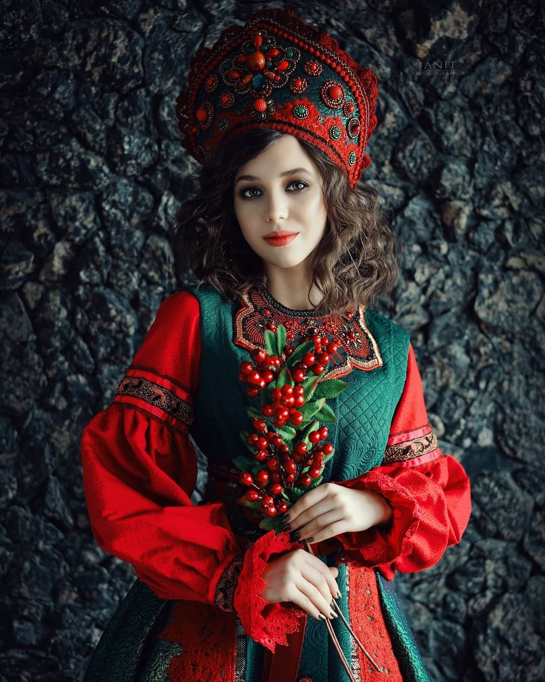 Nude girl Women in Slavic costumes in Kito